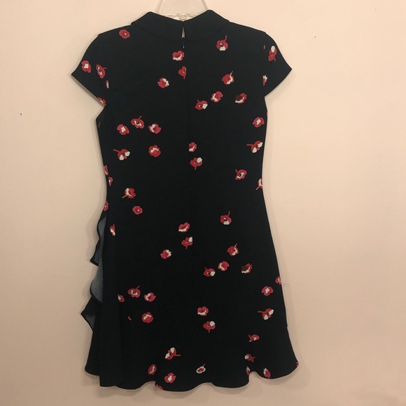 Kate Spade Floral Print Ruffle Collared Dress - Picture 3 of 10